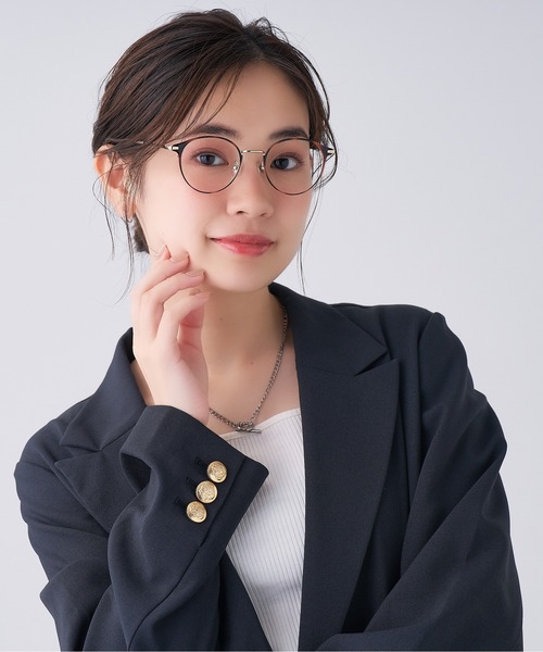 Zoff（ゾフ）の「ボストン型めがね｜Zoff CLASSIC（ゾフ クラシック）（メガネ・レディース・ブラウン/ブラウン系その他・FREE）」の14枚目の写真