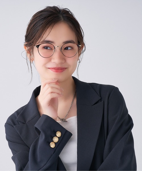 Zoff（ゾフ）の「ボストン型めがね｜Zoff CLASSIC（ゾフ クラシック）（メガネ・レディース・ブラウン/ブラウン系その他・FREE）」の13枚目の写真