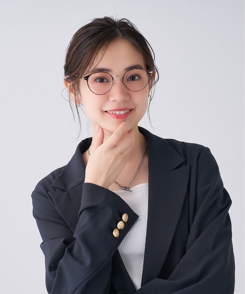 Zoff（ゾフ）の「ボストン型めがね｜Zoff CLASSIC（ゾフ クラシック）（メガネ・レディース・ブラウン/ブラウン系その他・FREE）」の12枚目の写真