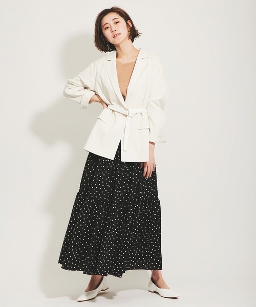 The Virgnia（ザ ヴァージニア）の「リネン混テーラードジャケット（テーラードジャケット・レディース・ネイビー/オフホワイト・36/38）」の9枚目の写真