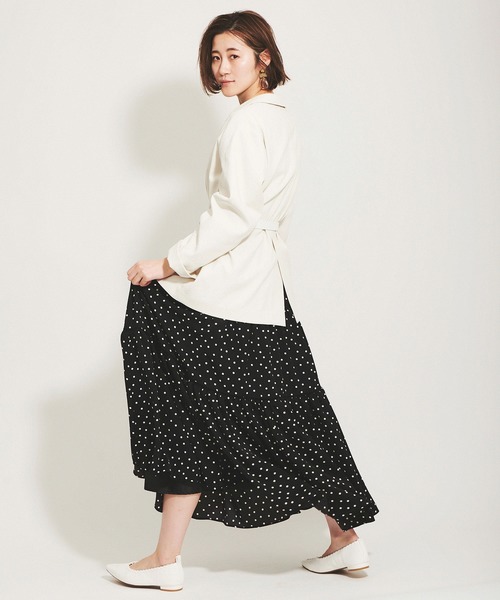 The Virgnia（ザ ヴァージニア）の「リネン混テーラードジャケット（テーラードジャケット・レディース・ネイビー/オフホワイト・36/38）」の4枚目の写真