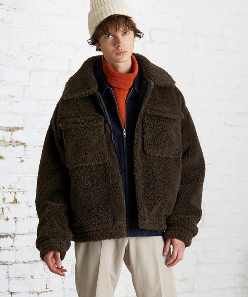 EMMA CLOTHES（エマクローズ）の「オーバーサイズ  ボア ストリングCPOブルゾン EMMA CLOTHES（ブルゾン・メンズ・ブラック/ブラウン/ベージュ系その他・S/M/L）」の20枚目の写真