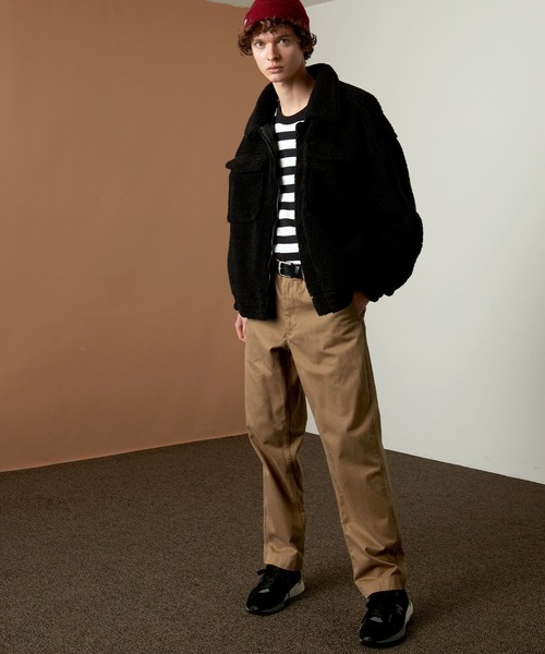 EMMA CLOTHES（エマクローズ）の「オーバーサイズ  ボア ストリングCPOブルゾン EMMA CLOTHES（ブルゾン・メンズ・ブラック/ブラウン/ベージュ系その他・S/M/L）」の13枚目の写真