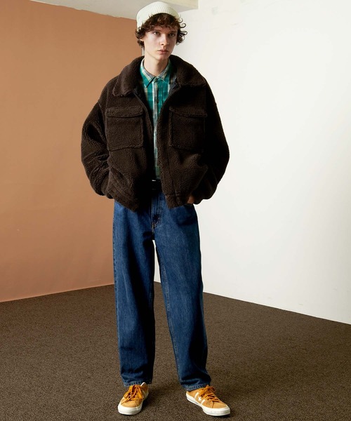 EMMA CLOTHES（エマクローズ）の「オーバーサイズ  ボア ストリングCPOブルゾン EMMA CLOTHES（ブルゾン・メンズ・ブラック/ブラウン/ベージュ系その他・S/M/L）」の8枚目の写真