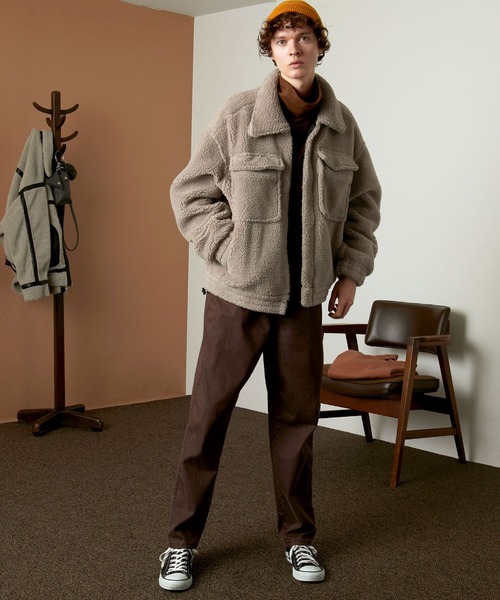 EMMA CLOTHES（エマクローズ）の「オーバーサイズ  ボア ストリングCPOブルゾン EMMA CLOTHES（ブルゾン・メンズ・ブラック/ブラウン/ベージュ系その他・S/M/L）」の17枚目の写真