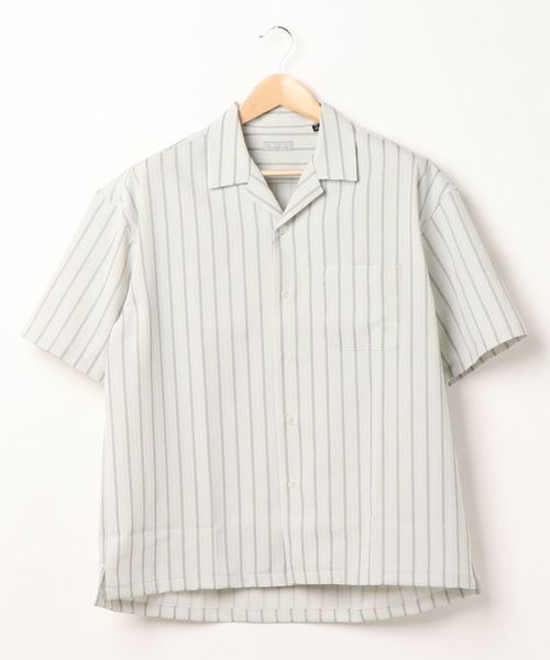 LOWRYS FARM(ローリーズファーム)の「REFLAXストライプS/S 886184(シャツ/ブラウス・メンズ・ネイビー/オフホワイト・MEDIUM/LARGE)」の6枚目の写真