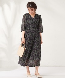 natural couture | レトロ小花ワンピースSサイズ(ワンピース)