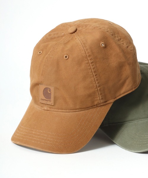 Carhartt（カーハート）の「carhartt/カーハート ODESSA CAP/オデッサ キャップ/ワンポイント ロゴ キャップ/レディース メンズ（キャップ・メンズ・ブラック/ブラウン/アーミー/ネイビー/グレー・FREE）」の3枚目の写真