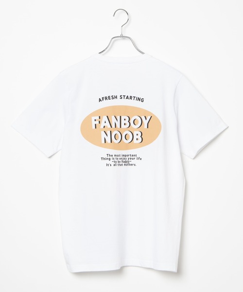 WEGO(ウィゴー)の「WEGO/FANBOYNOOBバックプリントTシャツ(Tシャツ/カットソー・レディース・ホワイト/ブラック・SMALL/MEDIUM)」の4枚目の写真
