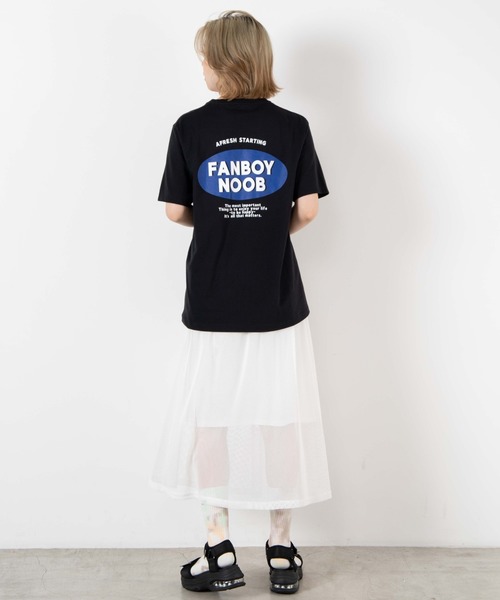 WEGO(ウィゴー)の「WEGO/FANBOYNOOBバックプリントTシャツ(Tシャツ/カットソー・レディース・ホワイト/ブラック・SMALL/MEDIUM)」の20枚目の写真