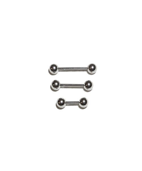 MORPH(モルフ)の「MORPH モルフ バーベルボディーピアス 18ゲージ 6mm~12mm(ピアス(片耳用)・メンズ・シルバー・6/8/10/12)」の2枚目の写真