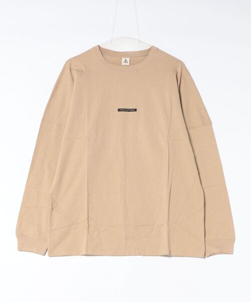 Mag.(マグ)の「バックプリント長袖ドルマンTシャツ(Tシャツ/カットソー・メンズ・ベージュ・LARGE)」の1枚目の写真