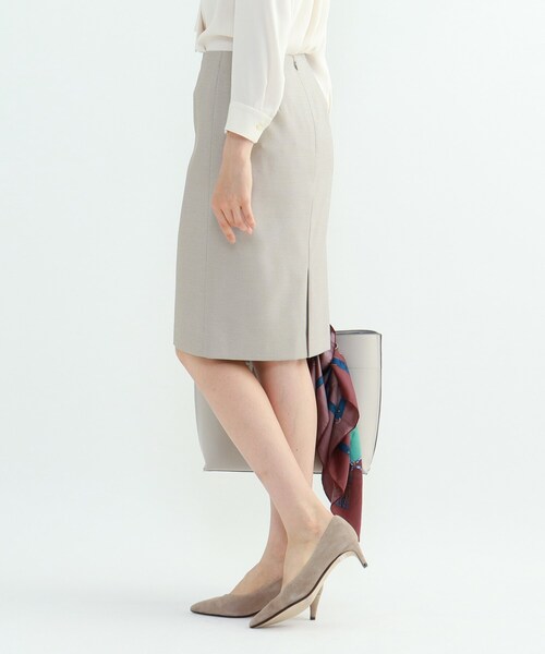 INDIVI（インディヴィ）の「[L]【UV】マルチシャークタイトスカート（スーツスカート・レディース・チャコール/ベージュ系その他6・12/15 /13/17）」の14枚目の写真