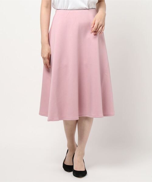 KOBE LETTUCE（コウベレタス）の「ボンディングフレアスカート（スカート・レディース・チャコールグレー/イエロー系その他/ピンク/アイボリー/ブラック/ミント/グレー/ベージュ・M/S）」の15枚目の写真