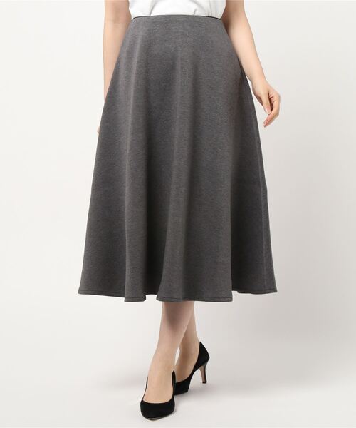 KOBE LETTUCE（コウベレタス）の「ボンディングフレアスカート（スカート・レディース・チャコールグレー/イエロー系その他/ピンク/アイボリー/ブラック/ミント/グレー/ベージュ・M/S）」の14枚目の写真