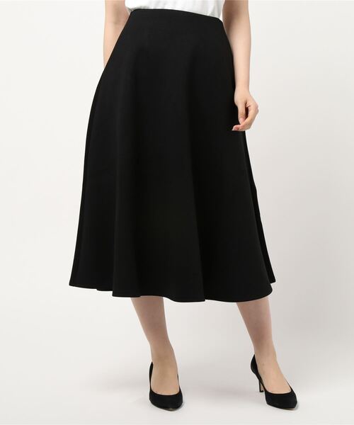 KOBE LETTUCE（コウベレタス）の「ボンディングフレアスカート（スカート・レディース・チャコールグレー/イエロー系その他/ピンク/アイボリー/ブラック/ミント/グレー/ベージュ・M/S）」の11枚目の写真