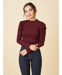 プチハイネックパワショル長袖Ｔシャツ