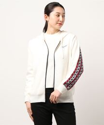 [トミー ヒルフィガー ゴルフ] レディース TH ジップアップ ニットパーカー　