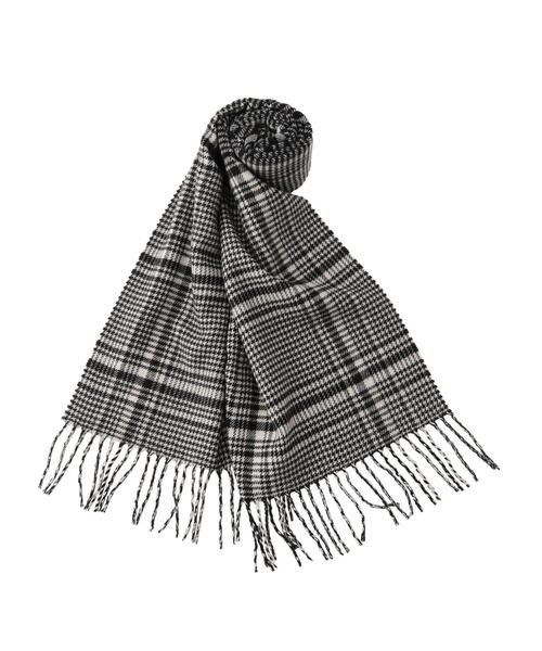 coen（コーエン）の「チェックマフラー（マフラー・メンズ・ブラック/オレンジ/ネイビー/レッド/ダークグレー・FREE）」の12枚目の写真