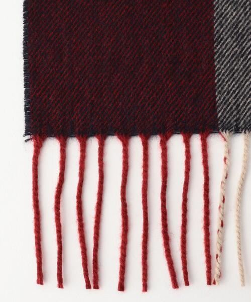 coen（コーエン）の「チェックマフラー（マフラー・メンズ・ブラック/オレンジ/ネイビー/レッド/ダークグレー・FREE）」の10枚目の写真