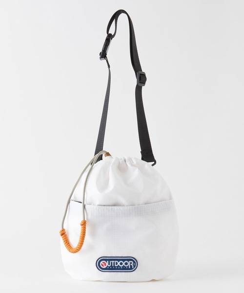 OUTDOOR PRODUCTS(アウトドアプロダクツ)の「ENCANTO SHOULDER 111103 巾着バッグ ショルダーバッグ ブランドロゴ(ショルダーバッグ・レディース・オレンジ/ホワイト/ピンク/ブラック/ブルー・FREE)」の6枚目の写真