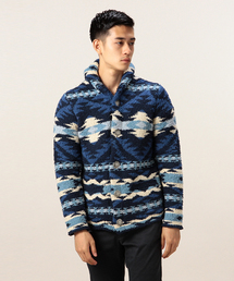 ROSE BUD COUPLES  | 【Fine掲載】ポリエステルパイル ショールカラー ニット カーディガン(カーディガン/ボレロ)