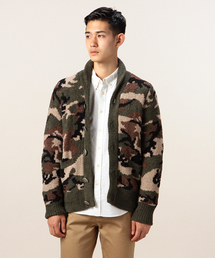 ROSE BUD COUPLES  | 【Fine掲載】ポリエステルパイル ショールカラー ニット カーディガン(カーディガン/ボレロ)