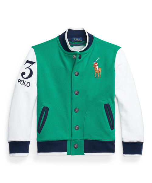 ベースボール Lauren Ralph Ralph ベースボール Polo テリー ジャケット スタジャン Polo ツイル Childrenswear ポロラルフローレンチャイルドウェア のファッション