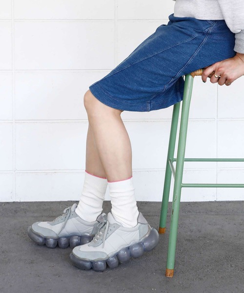 OBSCURE SOCKS(オブスキュア ソックス)の「OBSCURE SOCKS オブスキュアソックス STYRAX Woman’s スタイラックス レディース(ソックス/靴下・レディース・ホワイト/ライトブルー/ミント/ピンク・FREE)」の2枚目の写真