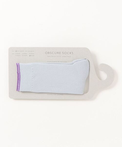 OBSCURE SOCKS(オブスキュア ソックス)の「OBSCURE SOCKS オブスキュアソックス STYRAX Woman’s スタイラックス レディース(ソックス/靴下・レディース・ホワイト/ライトブルー/ミント/ピンク・FREE)」の7枚目の写真
