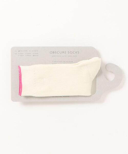 OBSCURE SOCKS(オブスキュア ソックス)の「OBSCURE SOCKS オブスキュアソックス STYRAX Woman’s スタイラックス レディース(ソックス/靴下・レディース・ホワイト/ライトブルー/ミント/ピンク・FREE)」の6枚目の写真