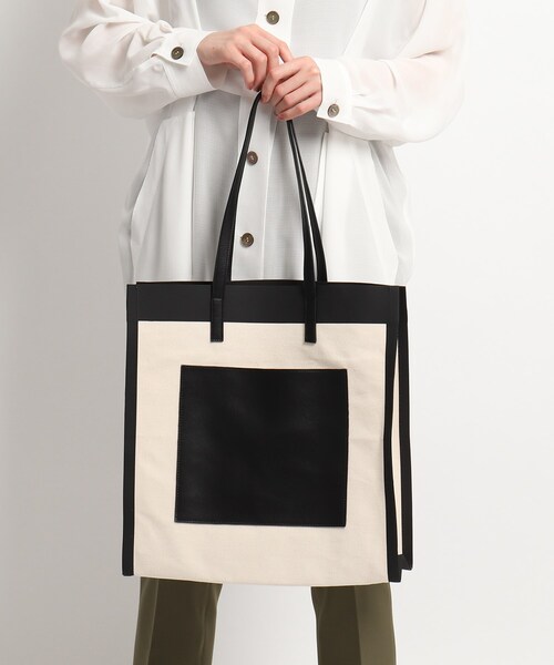 JET（ジェット）の「◆オリジナルボックストートバッグ（トートバッグ・レディース・ホワイト系その他5/ホワイト系5・00）」の5枚目の写真