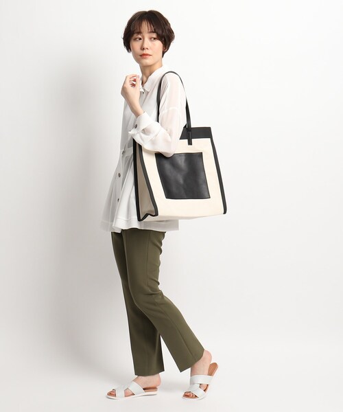 JET（ジェット）の「◆オリジナルボックストートバッグ（トートバッグ・レディース・ホワイト系その他5/ホワイト系5・00）」の6枚目の写真