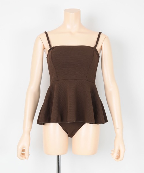 ペプラムフレアビスチェビキニ/水着