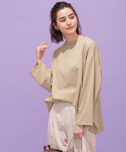 ナノユニバース セットアップ L 半袖　ポンチ　グレー　ビーツパーミニット NANO universe（ナノユニバース）の「BRING ポンチプルオーバー