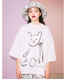 ogura akane x little sunny bite Bear big tee