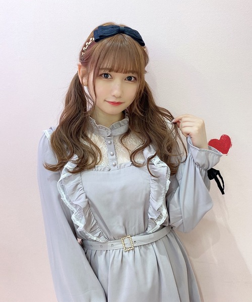 ROJITA（ロジータ）の「レースリボンビジュカチューシャ（カチューシャ・レディース・ブラック/ピンク・FREE）」の12枚目の写真