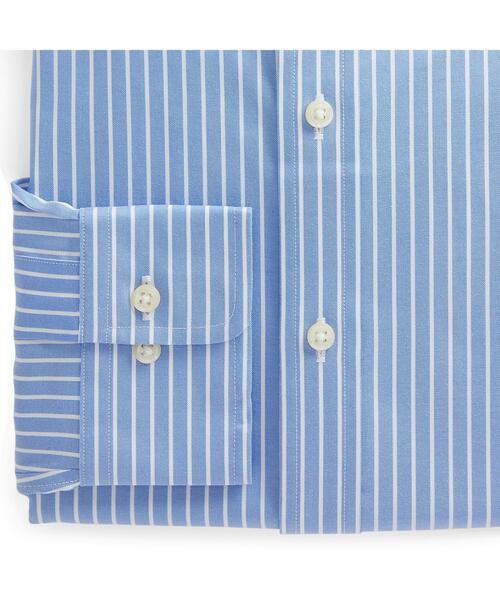POLO RALPH LAUREN（ポロ ラルフ ローレン）の「スリム フィット ストライプド オックスフォード シャツ（シャツ/ブラウス・メンズ・ブルー・18/67/15H23/18/45/14H23/16/23/15/23）」の3枚目の写真