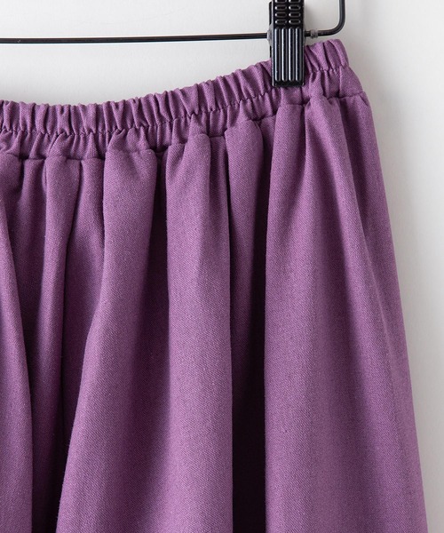 INNOCENT BLUE（イノセントブルー）の「【innocent blue/イノセントブルー】コットンリネンギャザースカート（ロングスカート）（スカート・レディース・ブラック/ベージュ/パープル/ブルー/ライトグリーン/ライトブラウン/クリーム・MEDIUM）」の13枚目の写真