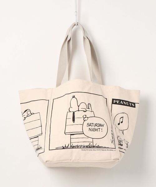 Vintage PEANUTS(ビンテージピーナッツ)の「ルートート/SNOOPY スヌーピー 大容量 トートバッグ IP.MEDスクエア.Peanuts-6R(トートバッグ・レディース・ブルー系その他/イエロー系その他・FREE)」の14枚目の写真