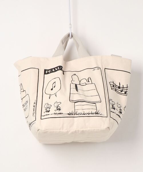 Vintage PEANUTS(ビンテージピーナッツ)の「ルートート/SNOOPY スヌーピー 大容量 トートバッグ IP.MEDスクエア.Peanuts-6R(トートバッグ・レディース・ブルー系その他/イエロー系その他・FREE)」の13枚目の写真