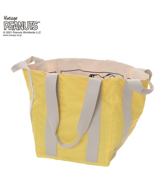 Vintage PEANUTS(ビンテージピーナッツ)の「ルートート/SNOOPY スヌーピー 大容量 トートバッグ IP.MEDスクエア.Peanuts-6R(トートバッグ・レディース・ブルー系その他/イエロー系その他・FREE)」の19枚目の写真