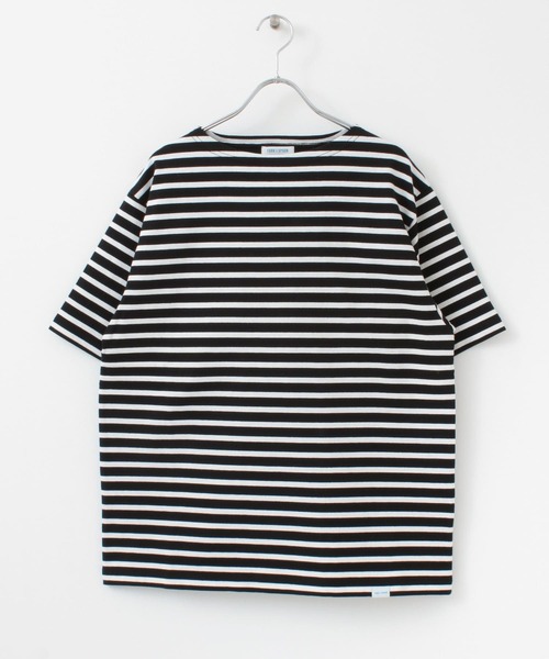 FORK&SPOON（フォークアンドスプーン）の「FORK&SPOON　ボートネックボーダーショートスリーブTシャツ（Tシャツ/カットソー・メンズ・ブルー系その他/ピンク系その他/ベージュ系その他/イエロー系その他/ブラック系その他/ホワイト系その他・4/5）」の11枚目の写真