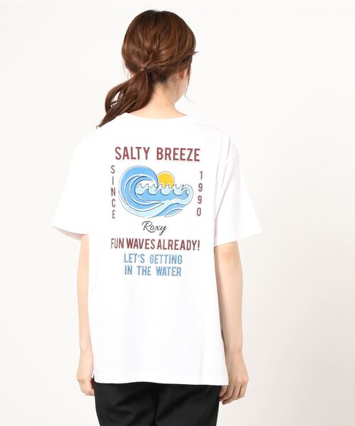 ROXY（ロキシー）の「ROXY/ロキシー ルーズシルエット  バックプリントTシャツ   RST212612T（Tシャツ/カットソー・レディース・ブラウン/ブルー/ホワイト/イエロー・M/L）」の8枚目の写真