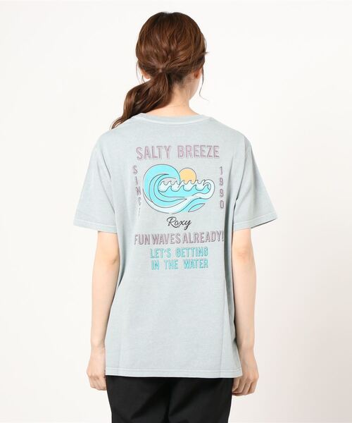 ROXY（ロキシー）の「ROXY/ロキシー ルーズシルエット  バックプリントTシャツ   RST212612T（Tシャツ/カットソー・レディース・ブラウン/ブルー/ホワイト/イエロー・M/L）」の7枚目の写真