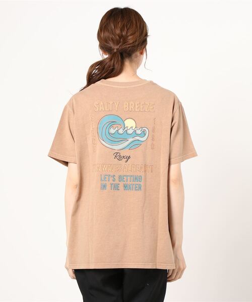 ROXY（ロキシー）の「ROXY/ロキシー ルーズシルエット  バックプリントTシャツ   RST212612T（Tシャツ/カットソー・レディース・ブラウン/ブルー/ホワイト/イエロー・M/L）」の6枚目の写真