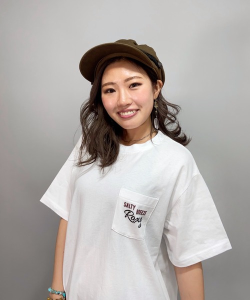 ROXY（ロキシー）の「ROXY/ロキシー ルーズシルエット  バックプリントTシャツ   RST212612T（Tシャツ/カットソー・レディース・ブラウン/ブルー/ホワイト/イエロー・M/L）」の13枚目の写真