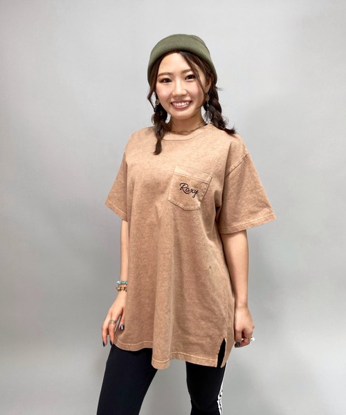 ROXY（ロキシー）の「ROXY/ロキシー ルーズシルエット  バックプリントTシャツ   RST212612T（Tシャツ/カットソー・レディース・ブラウン/ブルー/ホワイト/イエロー・M/L）」の17枚目の写真