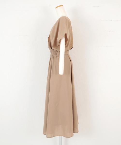 titivate(ティティベイト)の「前後2wayカシュクールワンピース(ワンピース・レディース・ブラック/パープル/グリーン/キャメル/グレイッシュベージュ・S/M/L)」の19枚目の写真
