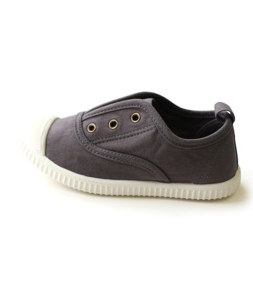 AmiAmi（アミアミ）の「キッズスリッポンスニーカー（スニーカー・キッズ・チャコールグレー/ピンク/グレイッシュベージュ・14.5㎝/15cm/16cm/17cm/18cm/19cm/20cm/21cm/16.5cm/18.5cm）」の4枚目の写真